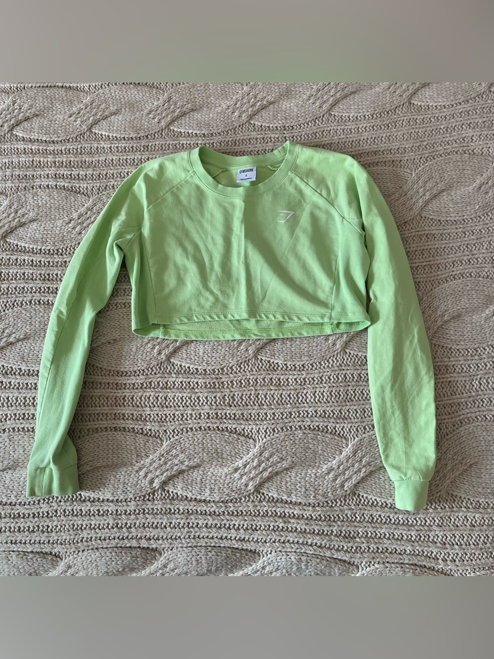 Gymshark Training Long Sleeve Crop Top Sweatshirt SZ S
